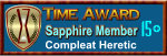 Time Award Sapphire Member, 15+ Years Online