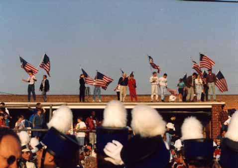 A photo of President George Bush's Campaign '92 whistle-stop in Burlington, NC 