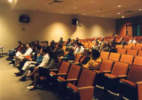 A photo of the audience for Horace Cooper's UNCG speech from the reverse angle 